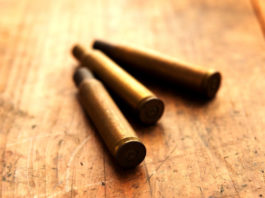 Il padre perse le proprie, niente più armi al figlio collezionista Bullets on floor