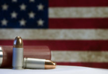 Portare le armi è un diritto Bullets USA flag