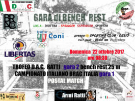Brac, si comincia Campionato nazionale brac