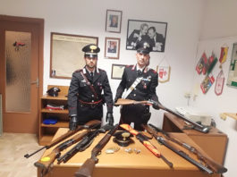Furto dell’arma dall’auto, sequestrati tutti gli altri fucili