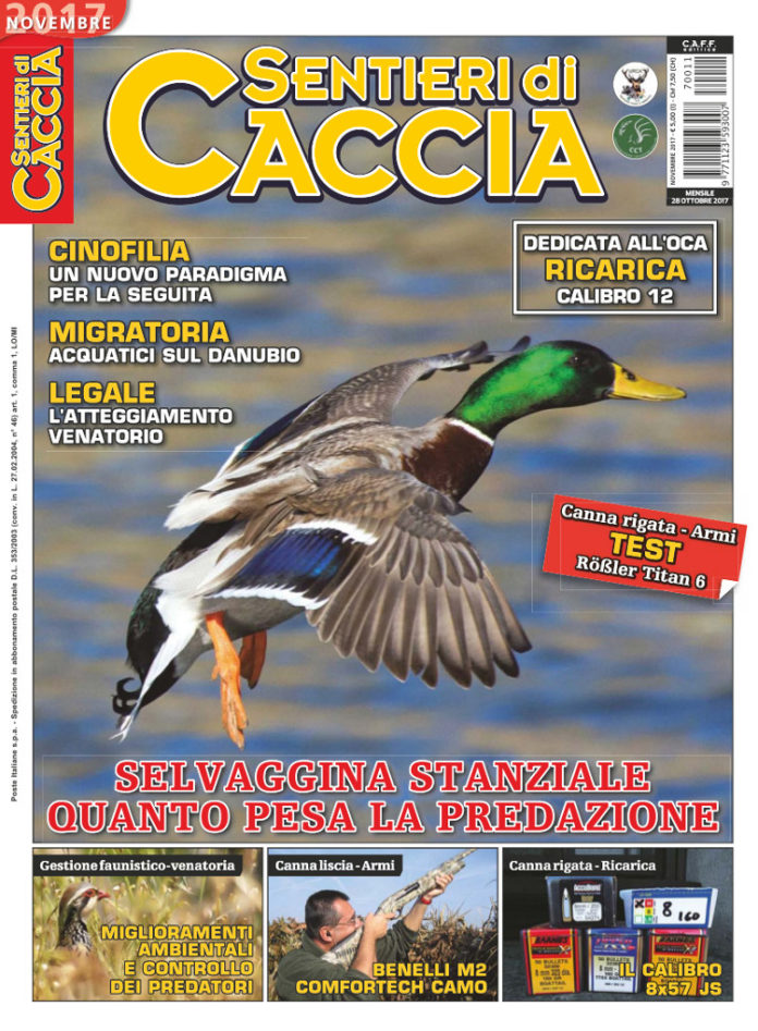 Sentieri di Caccia novembre 2017 Sentieri di Caccia novembre 2017