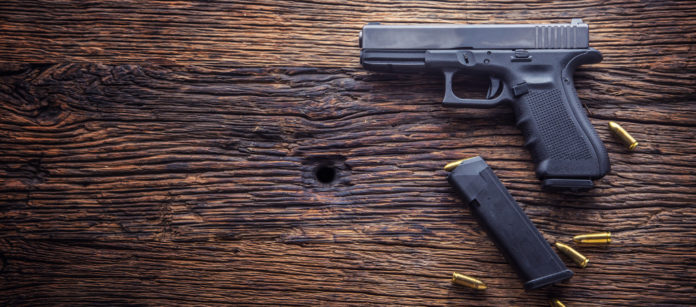 Gun wooden table