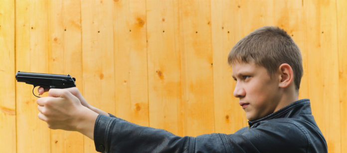 Boy with gun Boy with gun