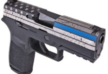 Pistole per il law enforcement: Sig Sauer lancia una nuova versione della P320 Sig Sauer P320 Thin Blue Line