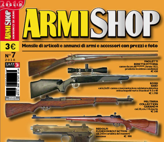 Armi Shop luglio 2018 vi aspetta in edicola! Armi Shop luglio 2018
