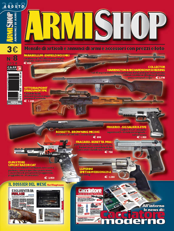 Armi Shop agosto 2018 Armi Shop agosto 2018