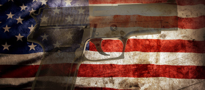 Us flag gun Us flag gun