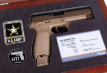 Per celebrare la P320 Sig Sauer lancia una serie di pistole in edizione limitata pistola in edizione limitata Sig Sauer M17 commemorative