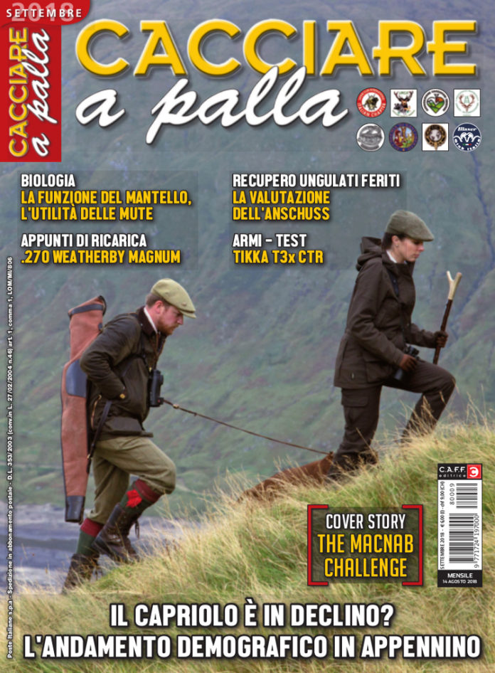 Cacciare a Palla settembre 2018 Cacciare a Palla settembre 2018