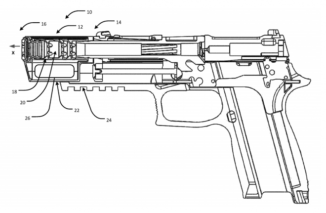 Sig Sauer brevetto pistola silenziata Sig Sauer brevetto pistola silenziata