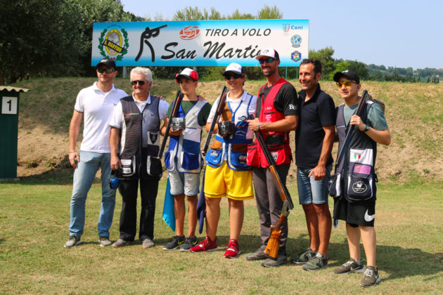 sette atleti della Compak Club Shooting Academy