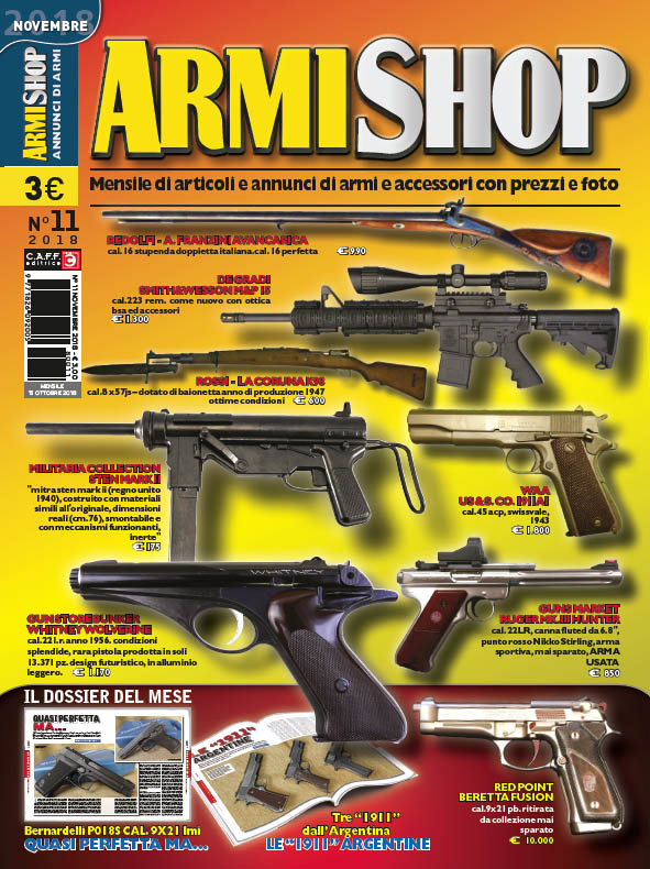 Armi Shop novembre 2018 Armi Shop novembre 2018