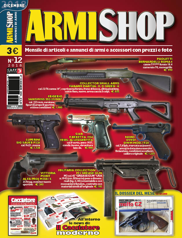 Armi Shop dicembre 2018 Armi Shop dicembre 2018