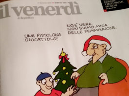 Armi sul Venerdì di Repubblica, il caso della settimana Copertina armi sul venerdì di Repubblica