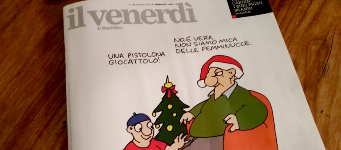 Copertina armi sul venerdì di Repubblica Copertina armi sul venerdì di Repubblica
