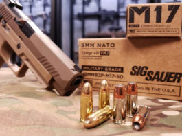 Munizioni per pistola: la novità 9 mm +P di Sig Sauer Munizioni per pistola Sig Sauer M17 9 mm +p