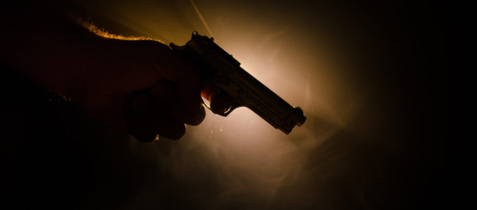 omicidi commessi con armi legalmente detenute mano che impugna pistola: omicidi commessi con armi legalmente detenute