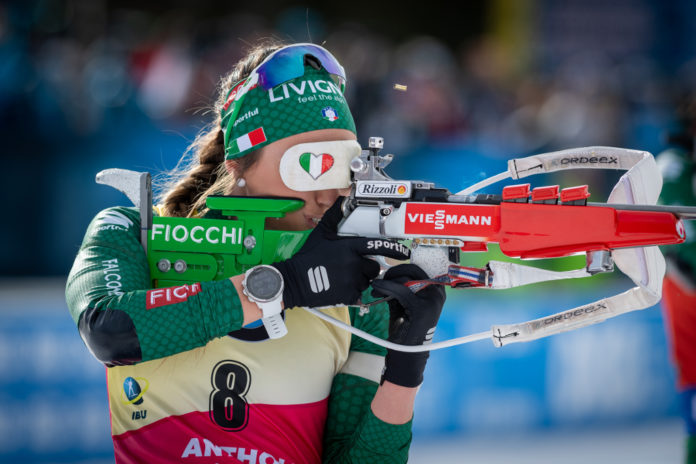 Dorothea Wierer al poligono di Anterselva Dorothea Wierer al poligono di Anterselva