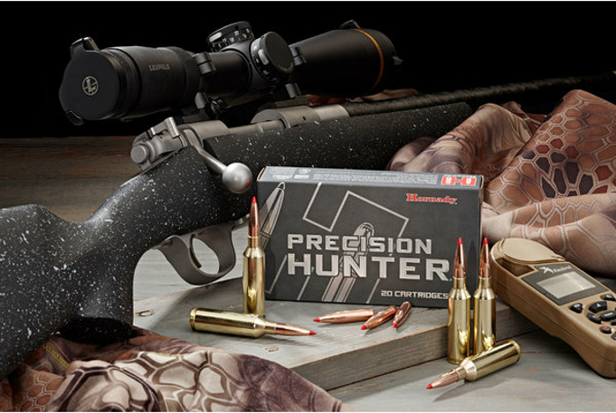 munizioni a palla hornady precision hunter eld-x sei munizioni a palla hornady precision hunter eld-x con confezione e carabina