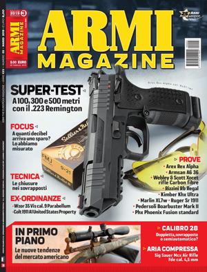 Copertina ArmiMagazine marzo 2019 Copertina ArmiMagazine marzo 2019