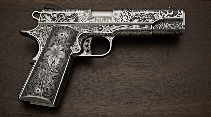 pistola da collezione 1911 Cabot Oak Custom Le Nouveau pistola da collezione 1911 Cabot Oak Custom Le Nouveau