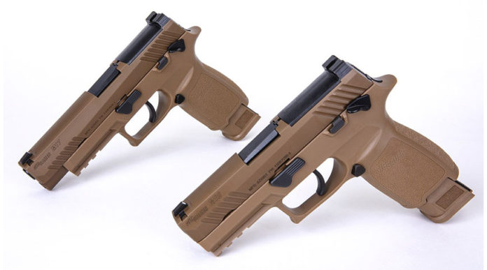 Full material release per le pistole Sig Sauer e le munizioni Winchester pistole sig sauer M17 e M18