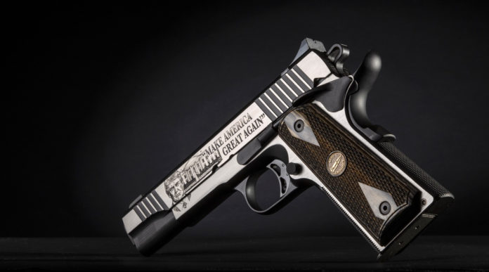la pistola da collezione Thompson Trump 45 Custom 1911 la pistola da collezione Thompson Trump 45 Custom 1911