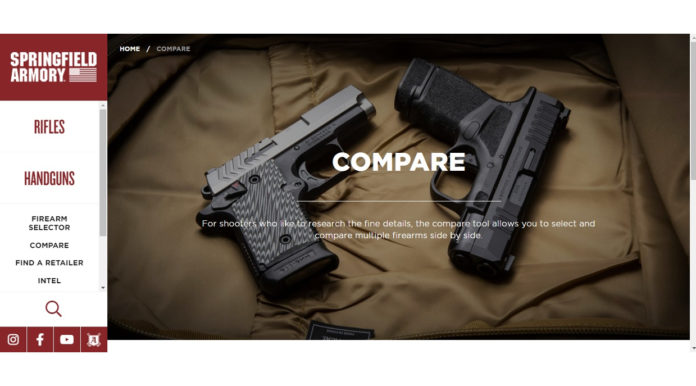 Rinnovato il sito web di Springfield Armory Rinnovato il sito web di Springfield Armory