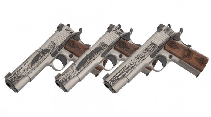 Tre pistole 1911 custom di Sig Sauer a 80 anni da Pearl Harbor Tre pistole 1911 custom di Sig Sauer a 80 anni da Pearl Harbor