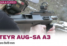 Steyr Aug-SA A3 cal. 9×19 mm, la prova a fuoco