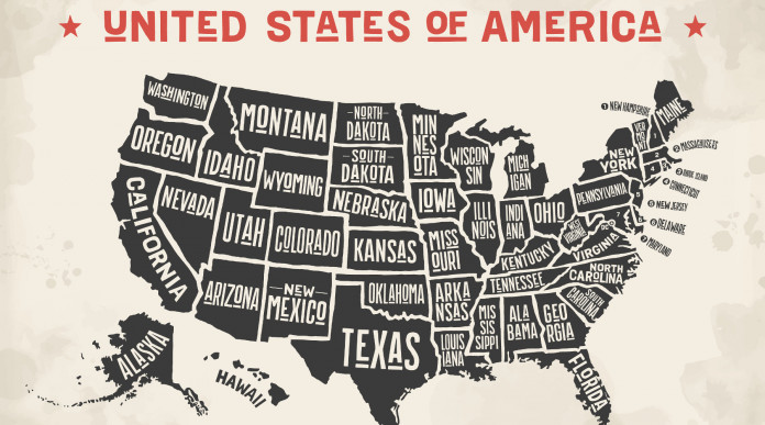 Porto d’armi in America, la ricerca sul numero di licenze Porto d’armi in America: mappa con nomi degli Stati