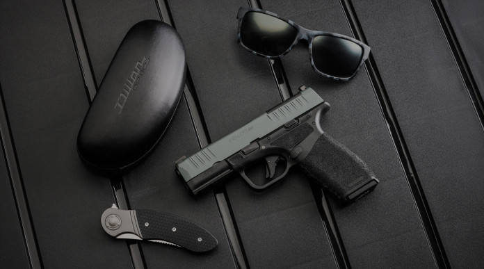 Springfield Armory Hellcat pro Osp Platinum grey in grigio la pistola compatta Springfield Armory Hellcat pro Osp Platinum grey in grigio la pistola compatta