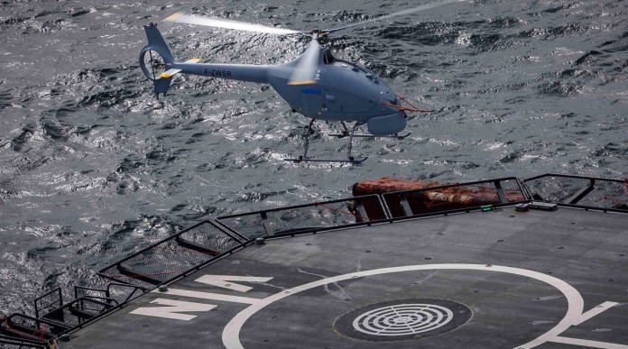Testato sistema di volo senza pilota da una nave in mare Testato sistema di volo senza pilota da una nave in mare