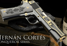 La Sk Guns dedica una pistola a Hernán Cortés La Sk Guns dedica una pistola a Hernán Cortés
