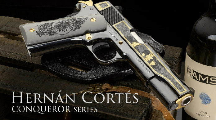 La Sk Guns dedica una pistola a Hernán Cortés La Sk Guns dedica una pistola a Hernán Cortés