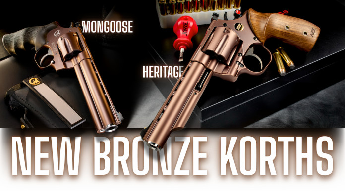 I revolver Korth Mongoose e Heritage con la canna bronze