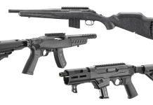 Sbr: tre carabine Ruger con la canna corta Sbr tre carabine Ruger con la canna corta